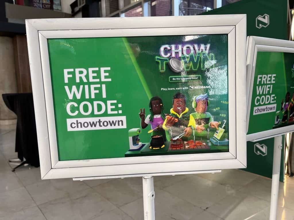 Gaming app WiFi setup for a bank in Fourways Mall