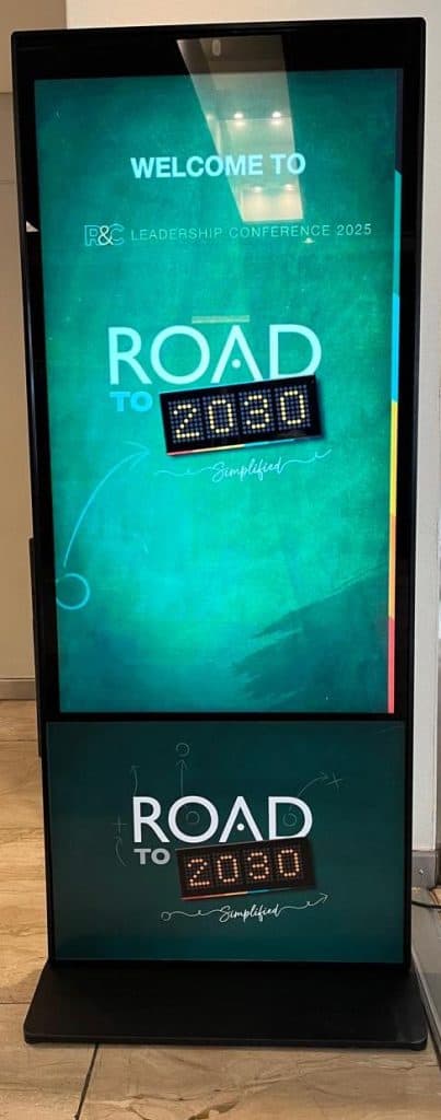 Branded 55-inch touchscreen kiosk