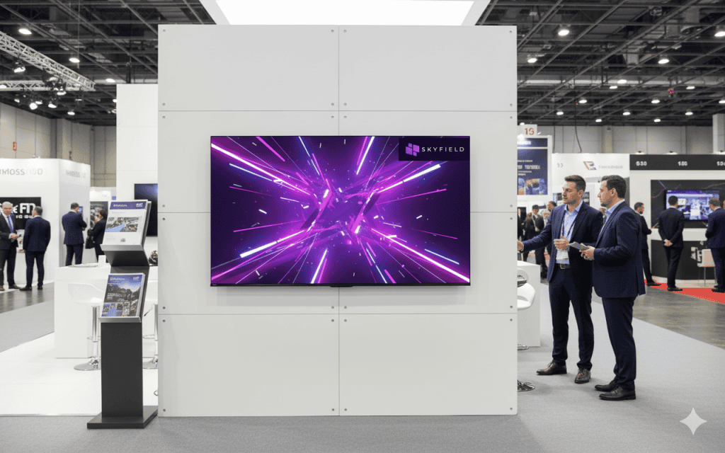 55-inch TV for rental use at exhibition